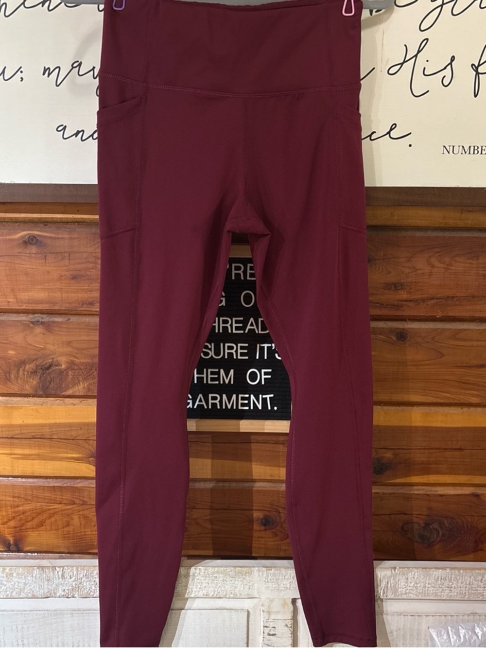 Avia Burgundy Active Leggings